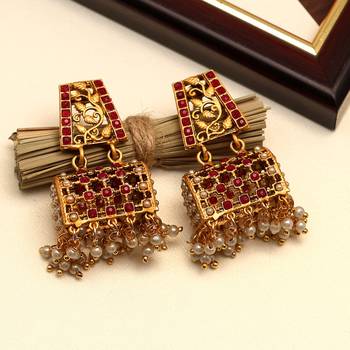Pink jhumkas 1