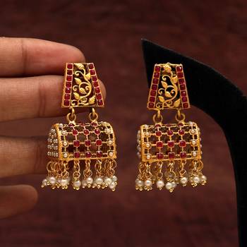 Pink jhumkas 2