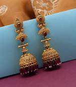 Pink jhumkas