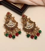 Maroon danglers-drops