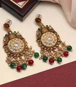 Maroon danglers-drops