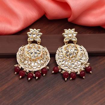 Maroon danglers-drops 1