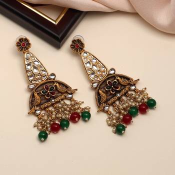 Maroon danglers-drops 1