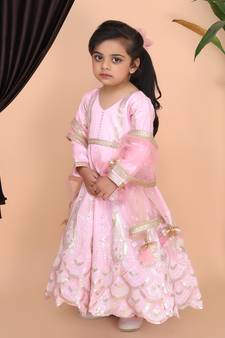 Pink Embroidery Anarkali