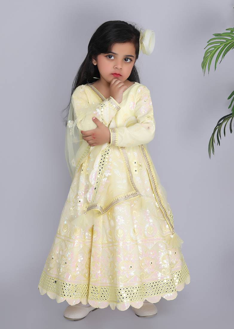 YellowEmbroidery Anarkali