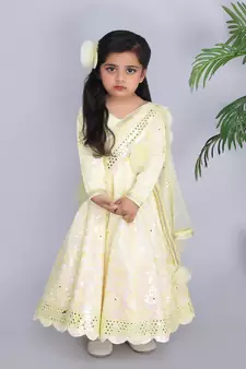 YellowEmbroidery Anarkali