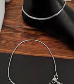 Silver anklets