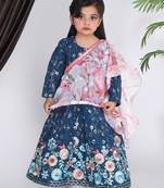 Blue Embroidery Anarkali