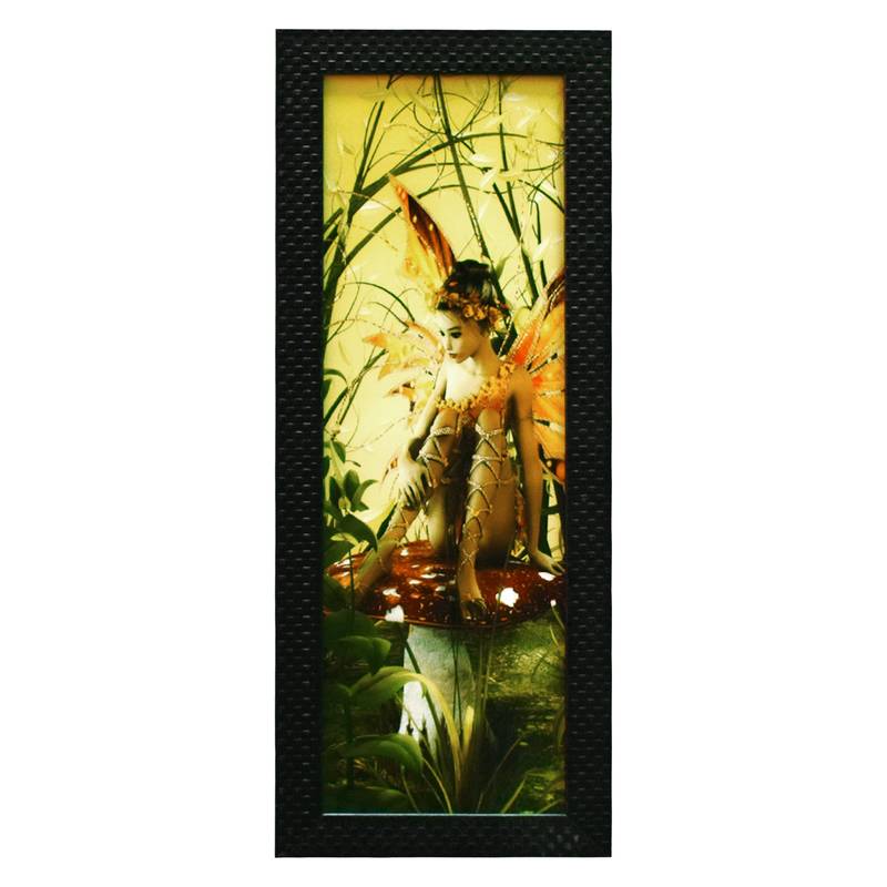 Three Fairys Wall Art Painting, without Glass Multicolor 28.5 x 19 Inches (Combined) | Large, Set of 3