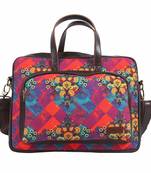 Shekhawati Motif Print Handmade Laptop Bag