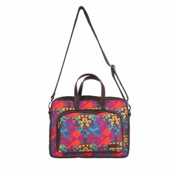 Shekhawati Motif Print Handmade Laptop Bag 3