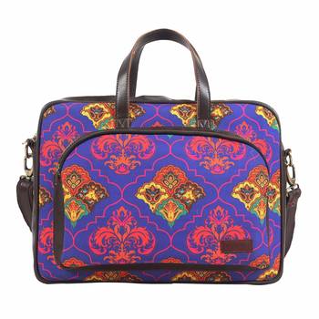 Shekhawati Decorative Pattern Laptop Bag for Women 1