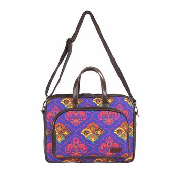 Shekhawati Decorative Pattern Laptop Bag for Women 3