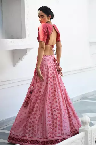 Watermelon Rouge Lehanga Set