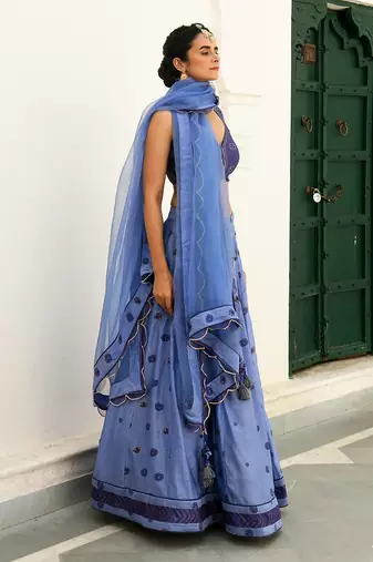 Midnight Blue Lehanga Set
