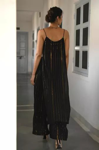 Vintage Sparkling Kurta Pants Set