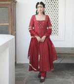Cherry Sangria Kurta Set