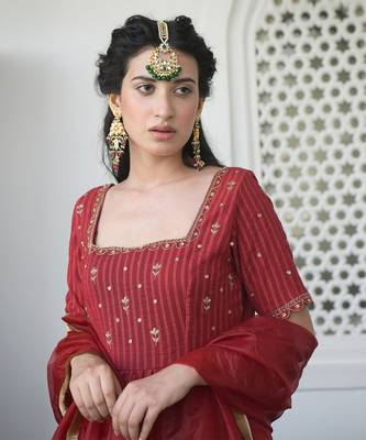 Cherry Sangria Kurta Set 2