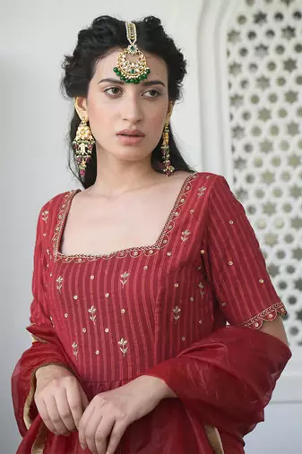 Cherry Sangria Kurta Set