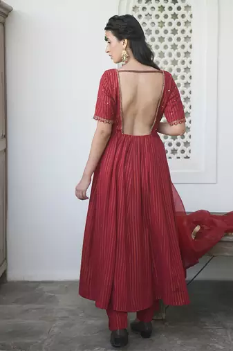 Cherry Sangria Kurta Set
