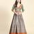 Brown  Embellished Silk Gown Dress for women