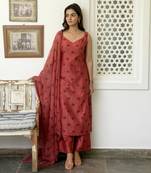 Rosy Sangria Kurta Set