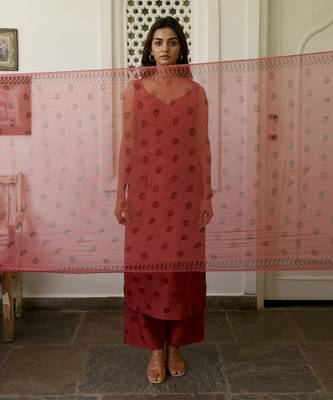 Rosy Sangria Kurta Set 6