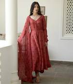 Dark Amber Kurta Set