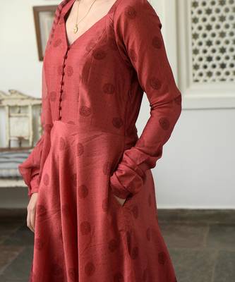 Dark Amber Kurta Set 7