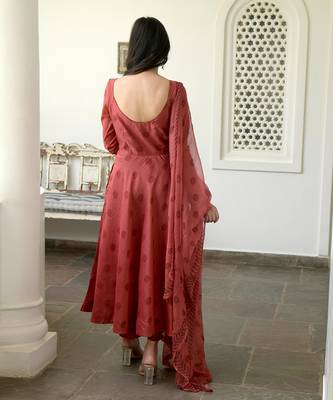 Dark Amber Kurta Set 8