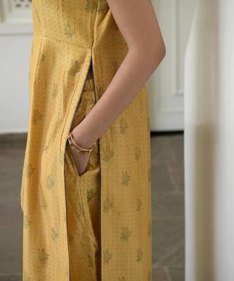 Mustard & Cornflower  Kurta Set 6