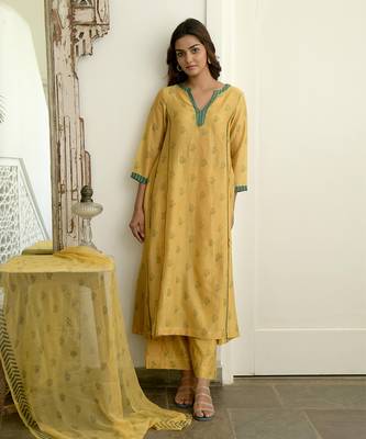 Mustard & Cinnamon Kurta Set 1