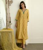 Mustard & Cinnamon Kurta Set