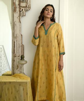 Mustard & Cinnamon Kurta Set 2
