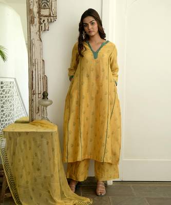 Mustard & Cinnamon Kurta Set 3
