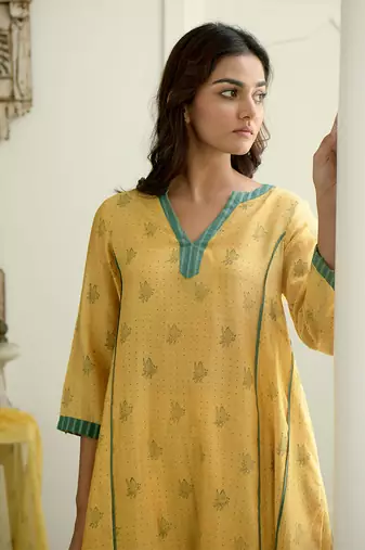 Mustard & Cinnamon Kurta Set