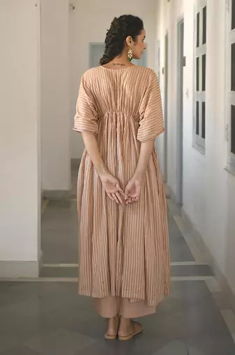 Ivory & Gold Kaftan Set