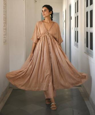 Ivory & Gold Kaftan Set 3