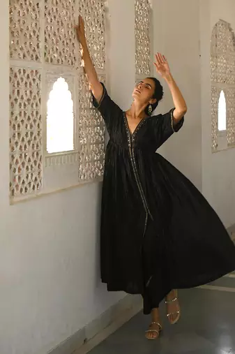 Cosmic Night Kaftan Set