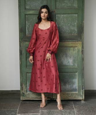 Burnt Sangria dress 1