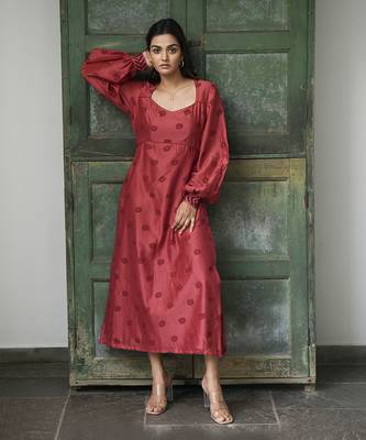 Burnt Sangria dress 2