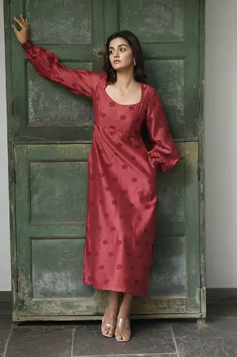 Burnt Sangria dress
