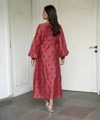 Burnt Sangria dress 4
