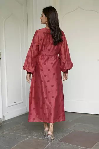 Burnt Sangria dress