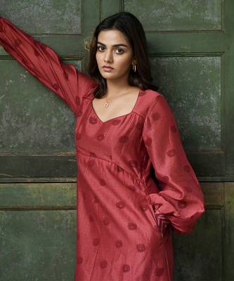 Burnt Sangria dress 5