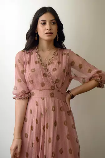 Pressed flower dress