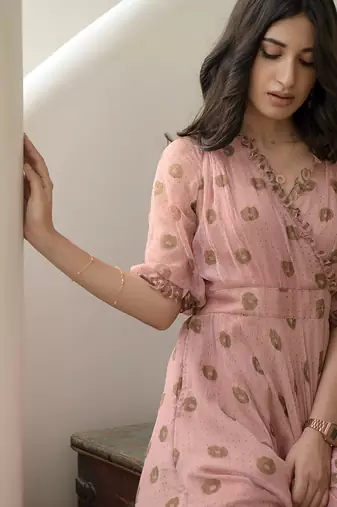 Pressed flower dress