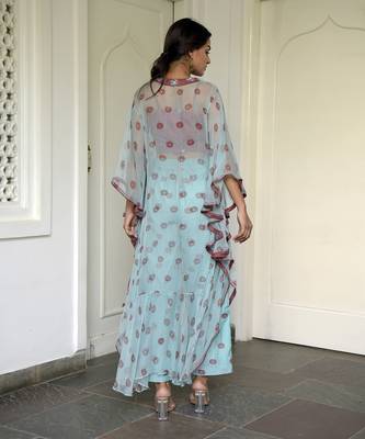 Green Horizon Kaftan Set 2