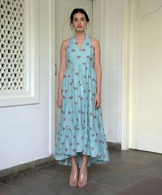 Pacific horizon halter neck dress 1