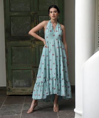 Pacific horizon halter neck dress 2
